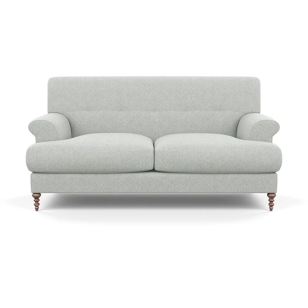 Scp Oscar 2 Seater Informal Sofa Melton Wool Limestone Walnut Feet