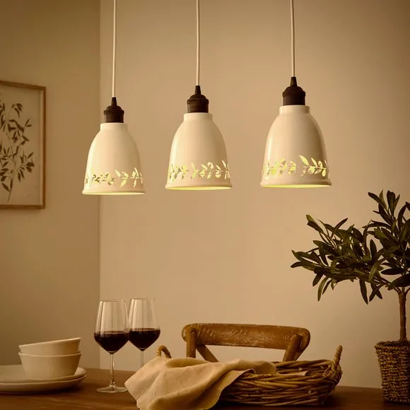 Churchgate Arthingworth Industrial 3 Light Diner Ceiling Light 2