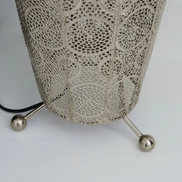 Return - Manila Moroccan Floor Lamp, Chrome 4