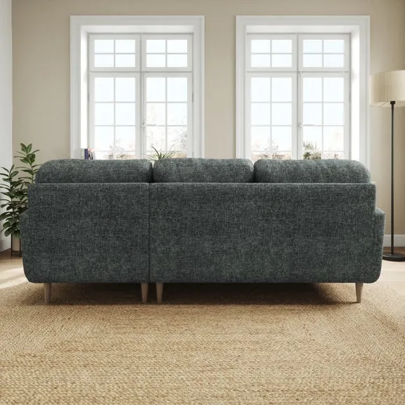 Sven Chunky Chenille Large Corner Chaise Sofa 3