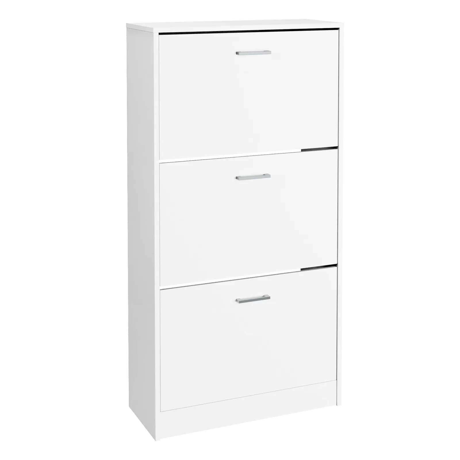 GFW Stirling Three Tier Shoe Cabinet in White 5