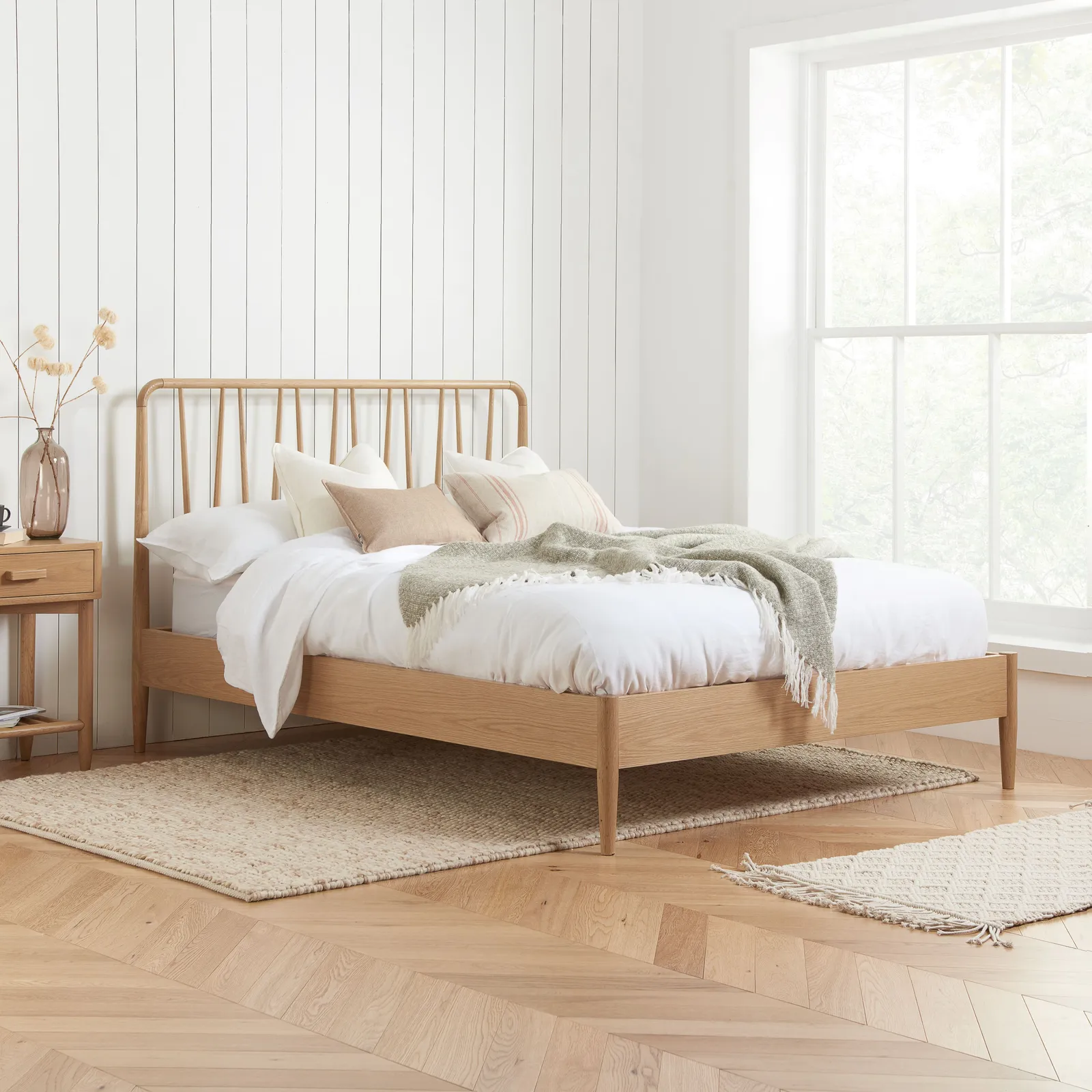 Birlea Jesper Bed Frame in Light Brown
