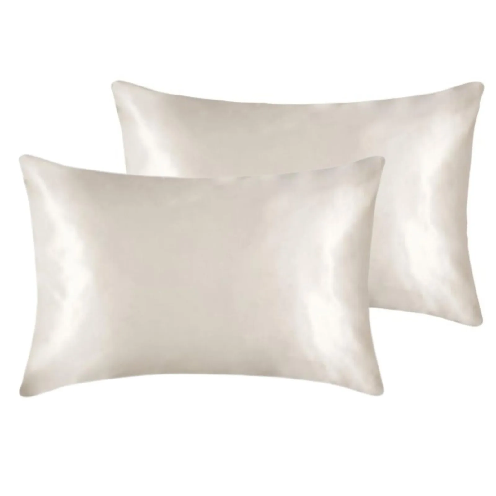 HomeSpace Direct 2x 100% Mulberry Silk Pillowcase in White