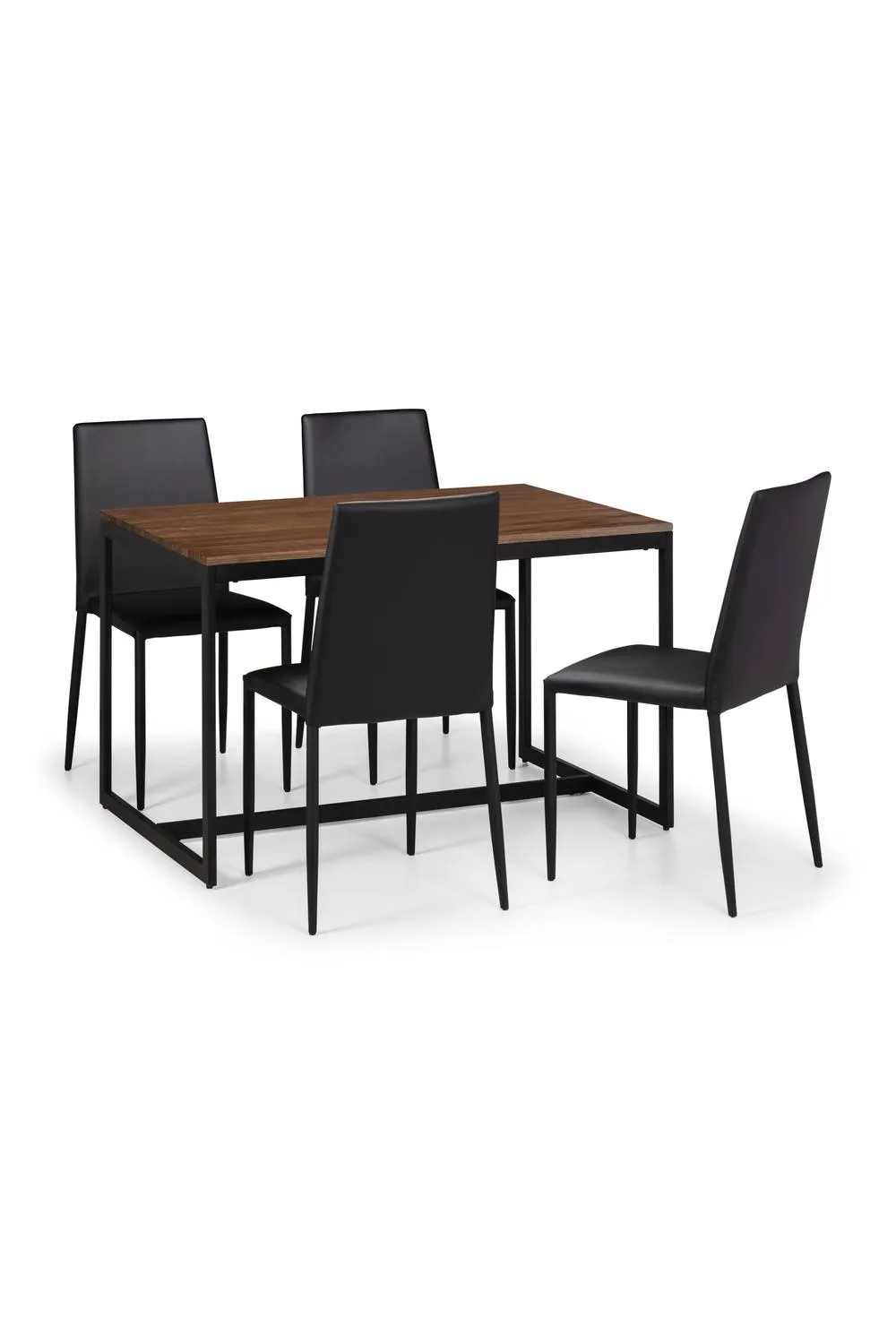 Julian Bowen Tribeca Rectangular 4-6 Seater Dining Table in Walnut 4