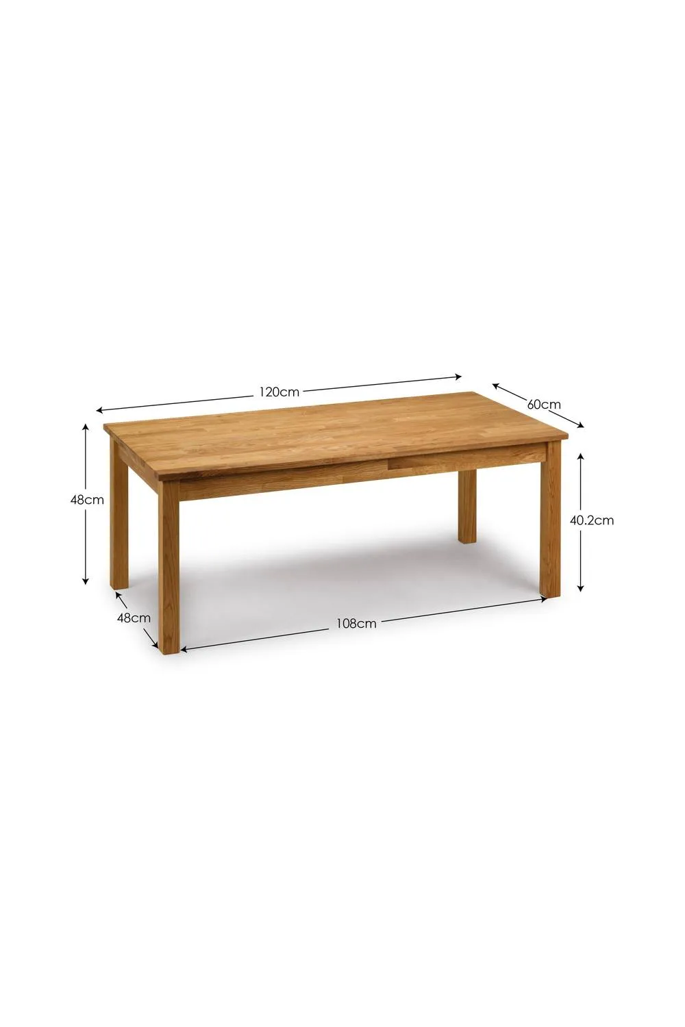 Julian Bowen Coxmoor Rectangular Coffee Table in Light Oak 3