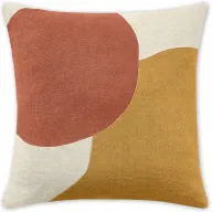 Favreau Linen Blend Cushion, 50x50cm, Tan & Terracotta