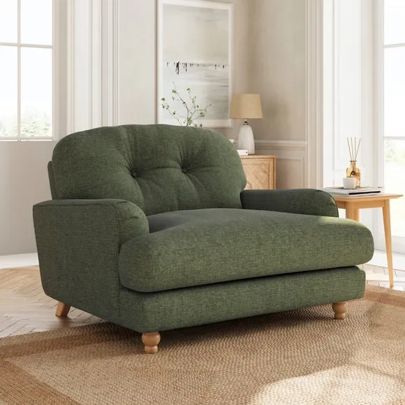 Martha Chenille Soft Texture Snuggle Chair