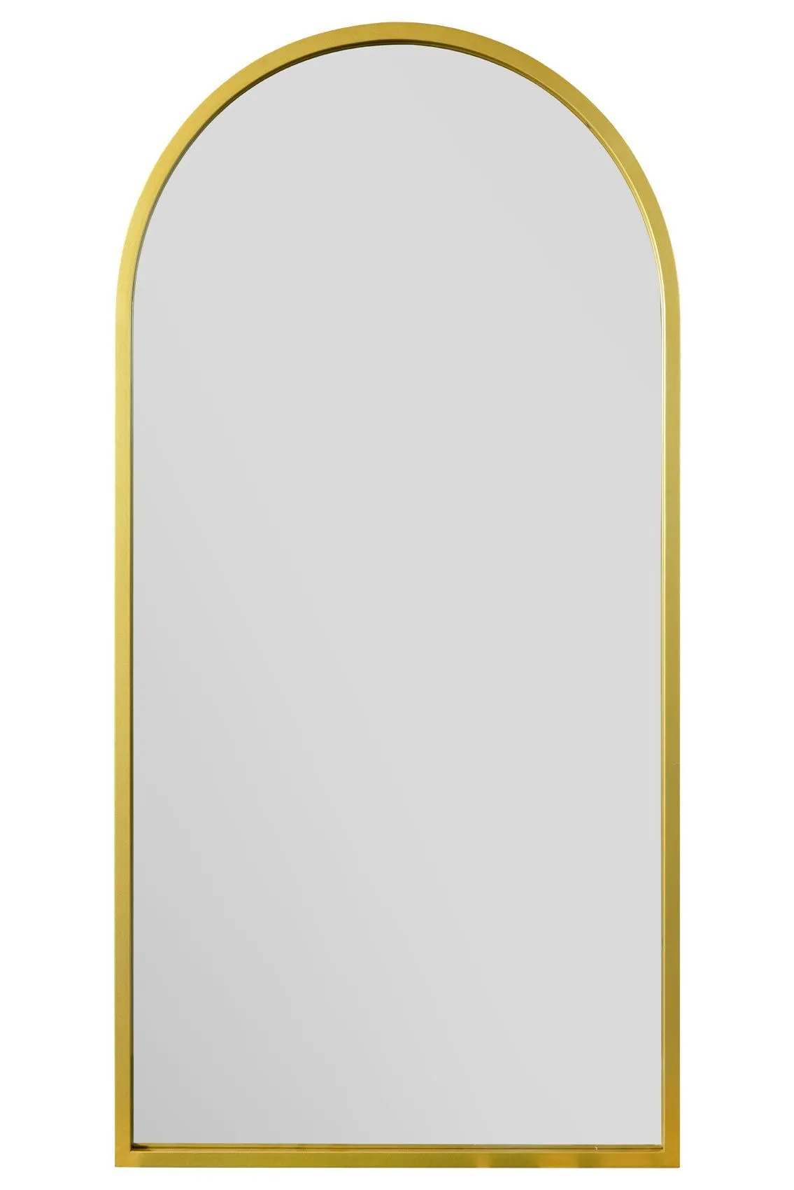 MirrorOutlet Gold Framed Arched Leaner/Wall Mirror 55" X 27.5" (140CM X 70CM) 2