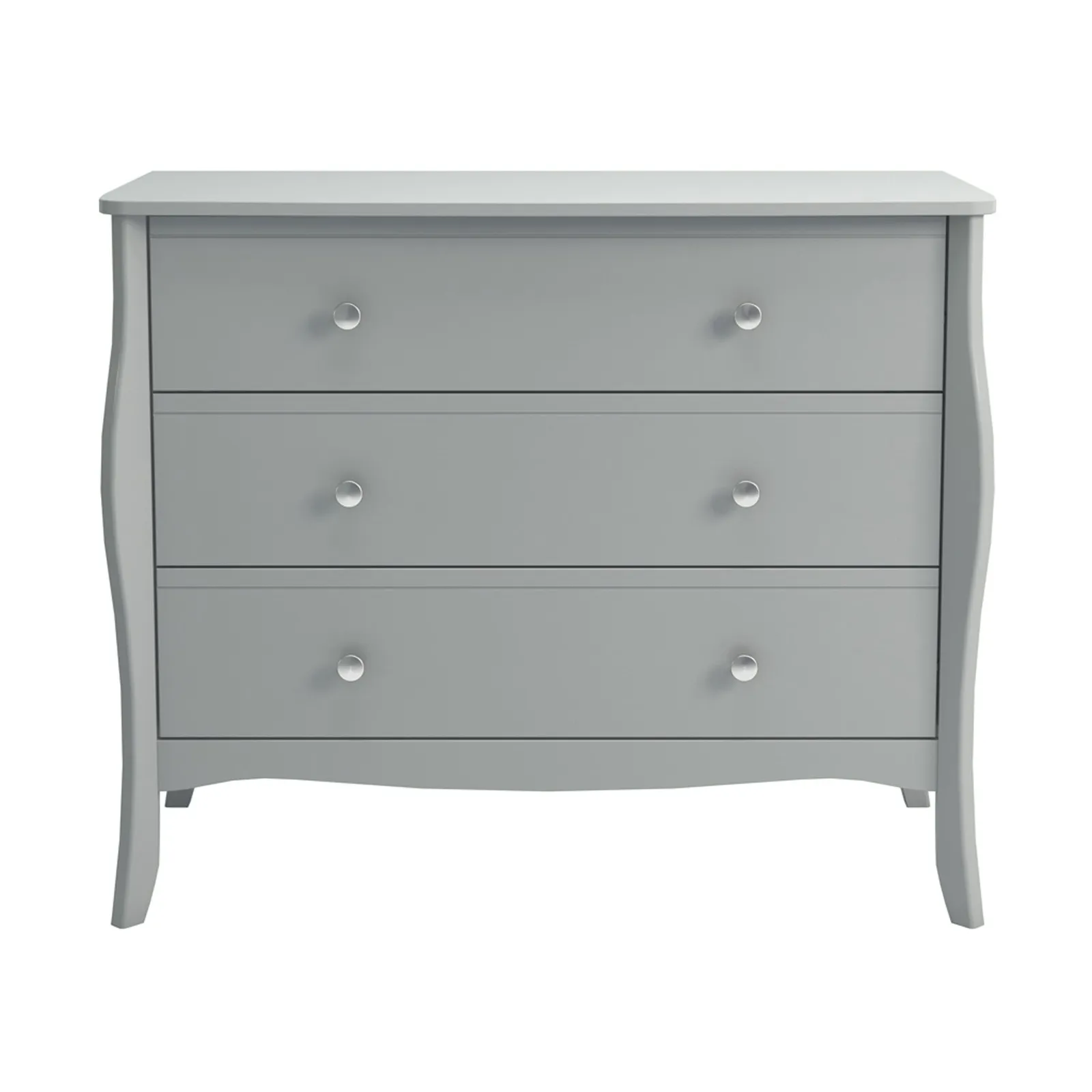 Baroque Grey 3 Drawer Chest Grey