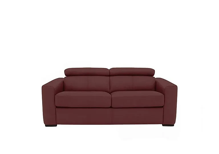 Infinity 2 Seater Leather Sofa - BV Deep Red
