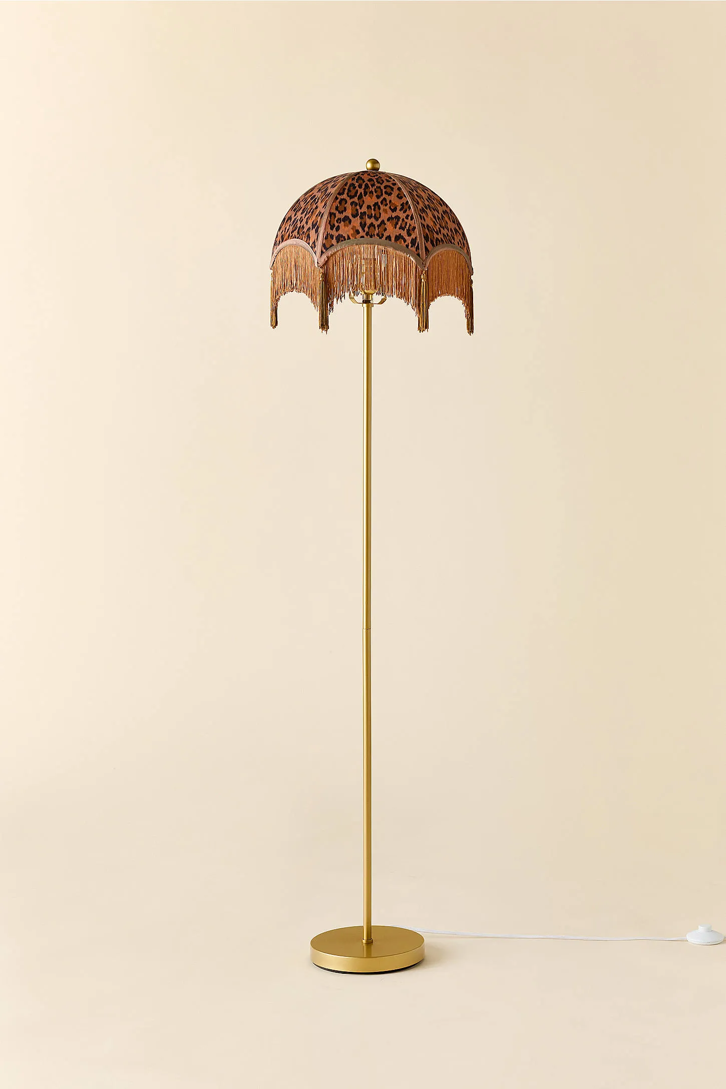Modern Leopard Print Floor Lamp - Brown 4