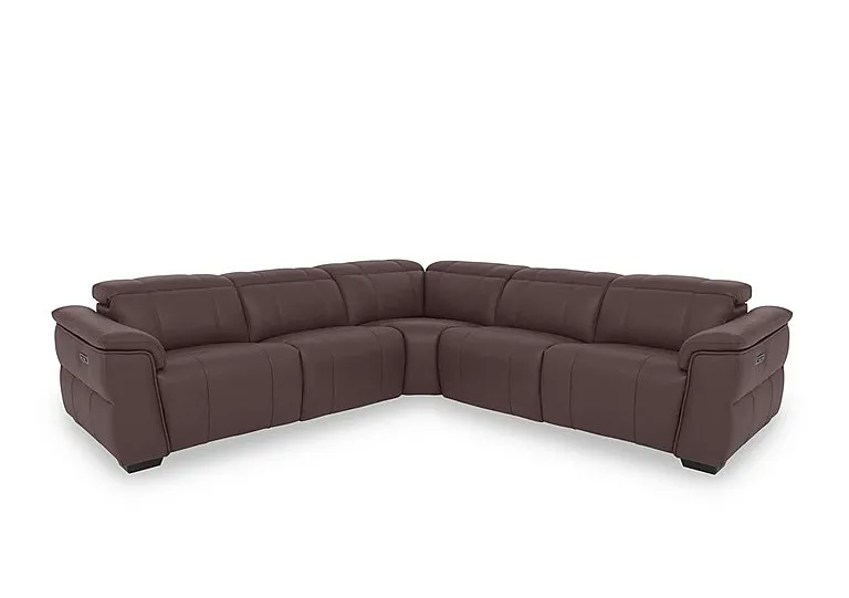 Inca NC Leather Large Power Recliner Corner Sofa with Power Headrests