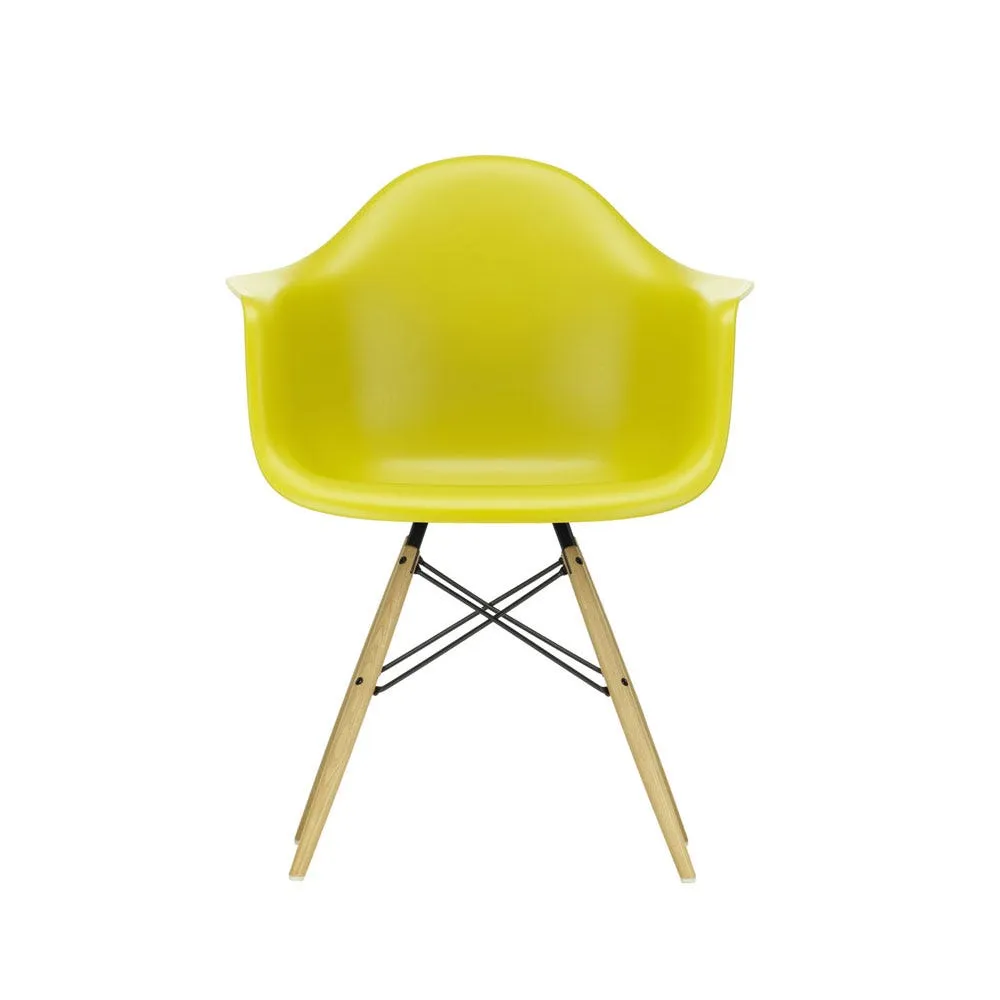 Vitra Eames DAW Armchair New Height Mustard Ash Honey Base 2