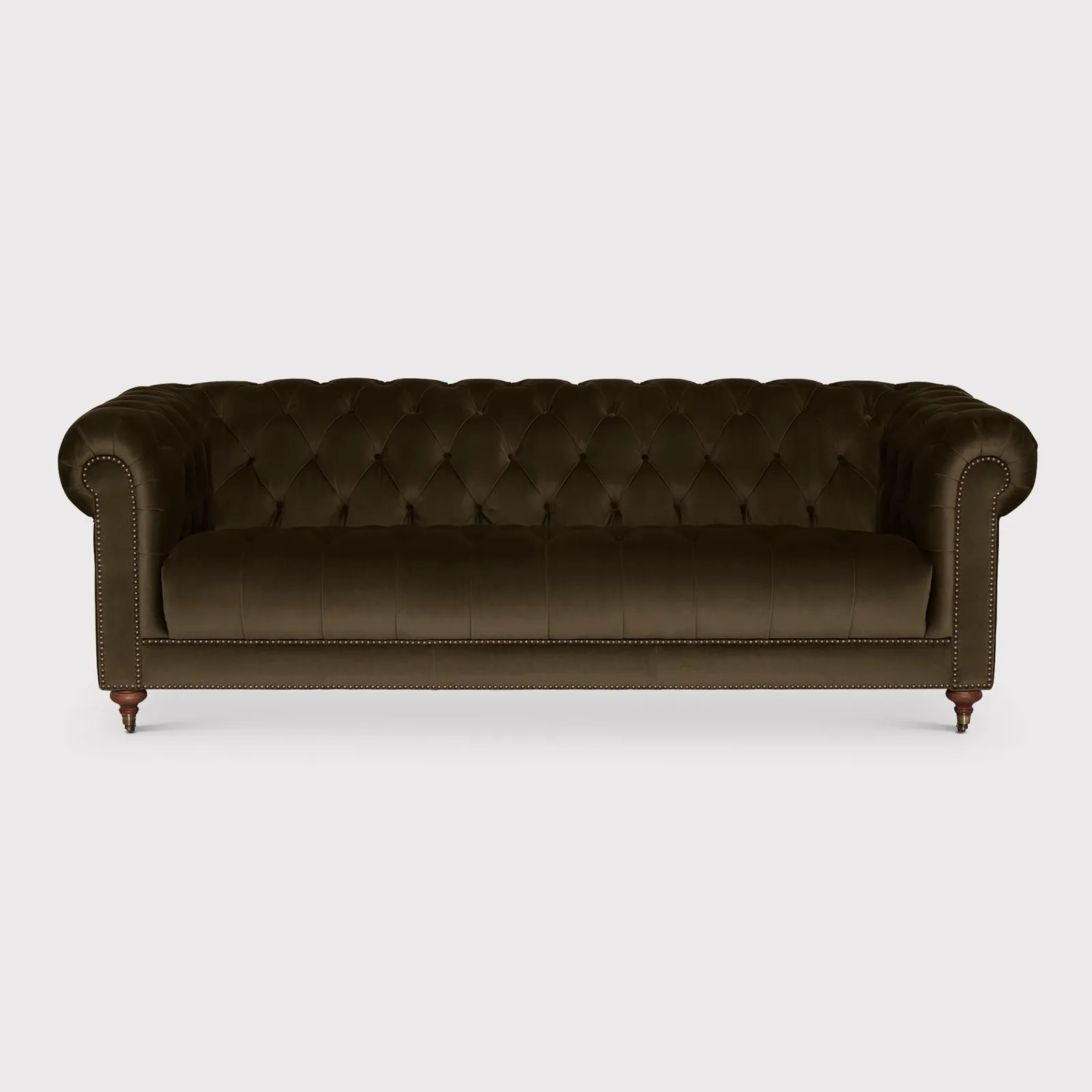 Ullswater 4 Seater Chesterfield Sofa, Green Velvet | Barker & Stonehouse