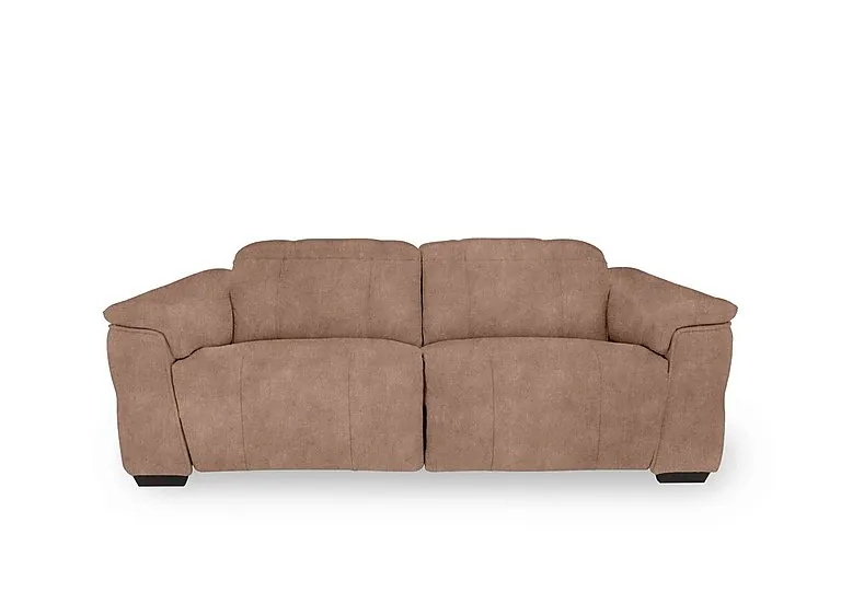 Inca Fabric 3 Seater Power Recliner Sofa with Power Headrests - Dexter Sand