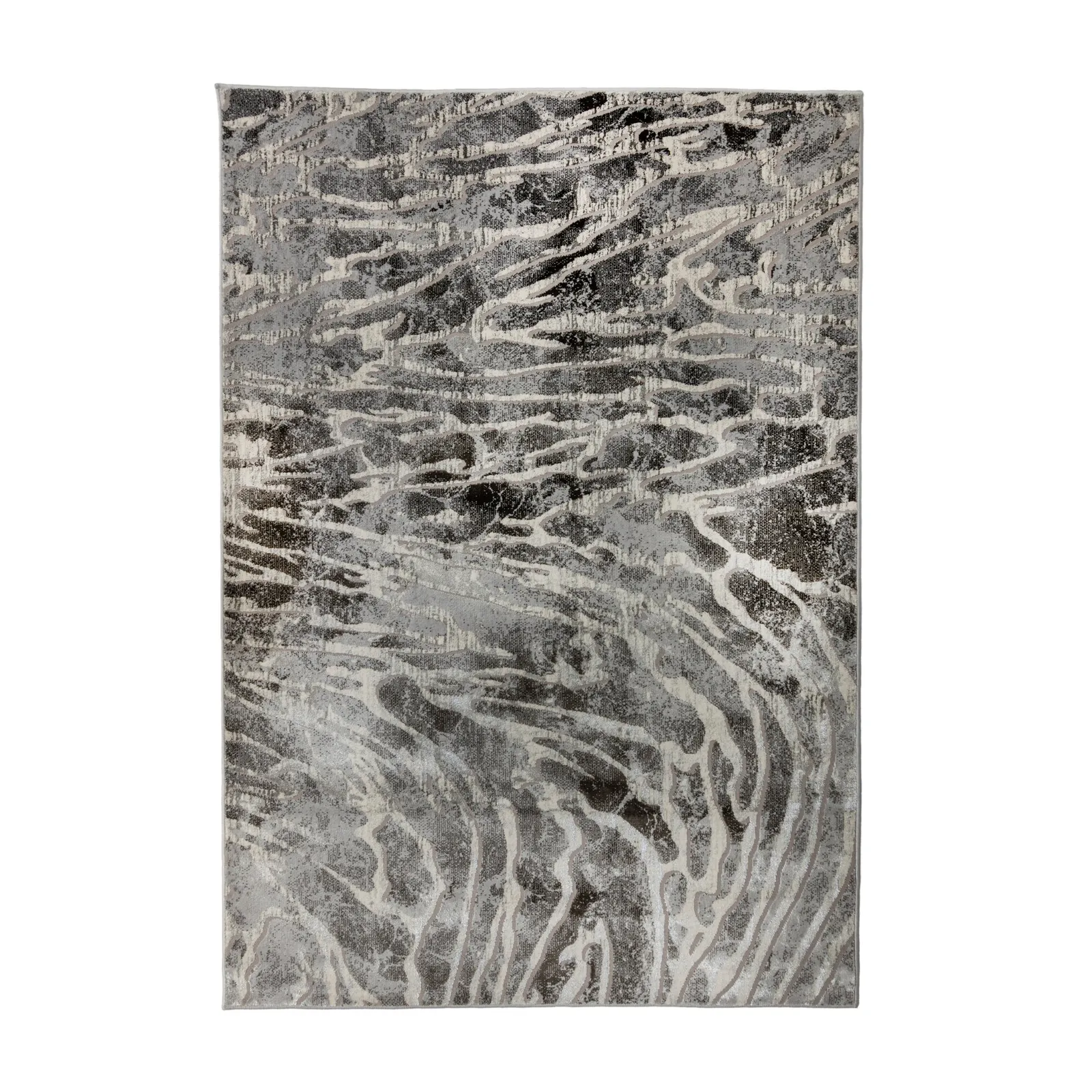 Lyra Rug Silver, White and Grey