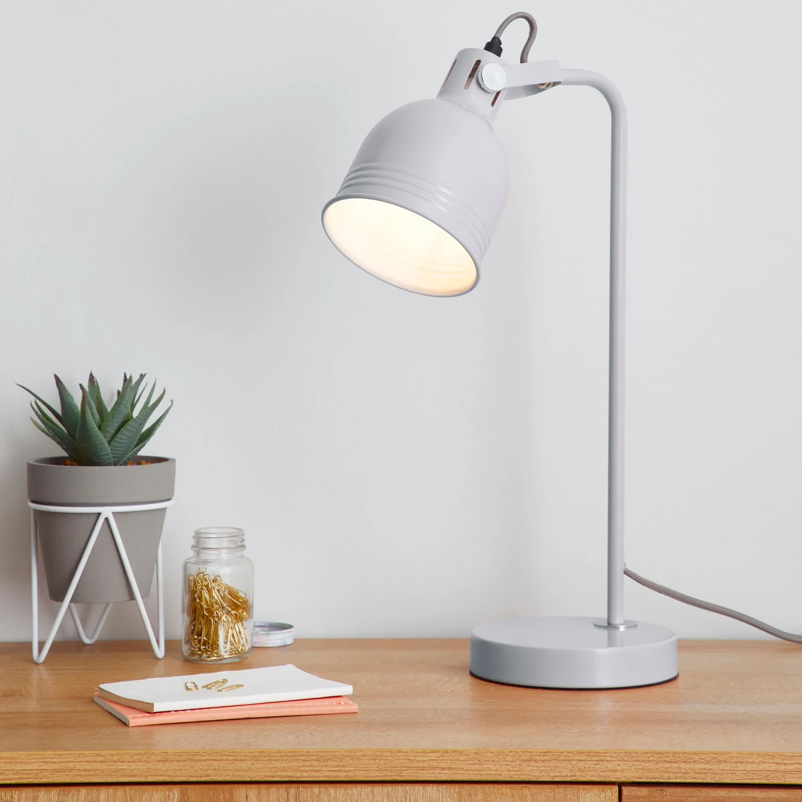 Isaac Graphite Grey Task Lamp Grey