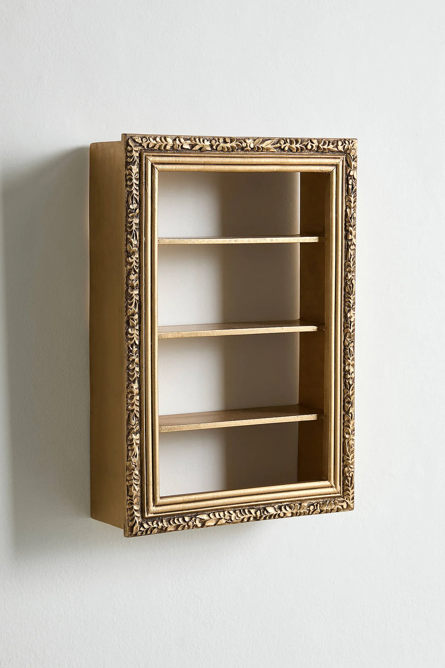 Florence Trinket Display Wall Shelf - Gold 3