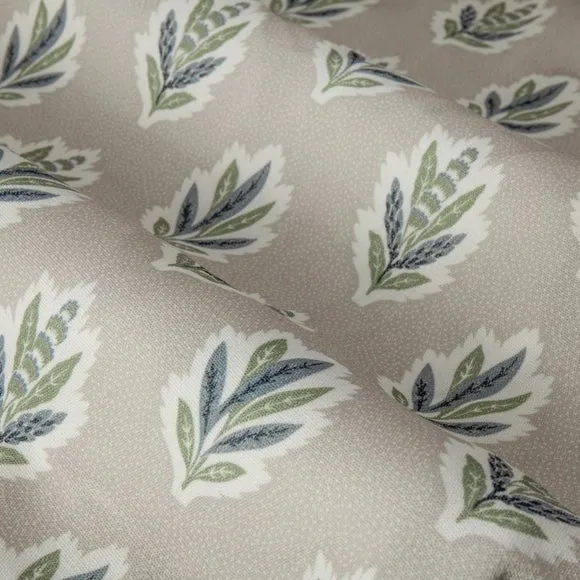 Sanderson Sessile Leaf Pencil Pleat Curtains 3