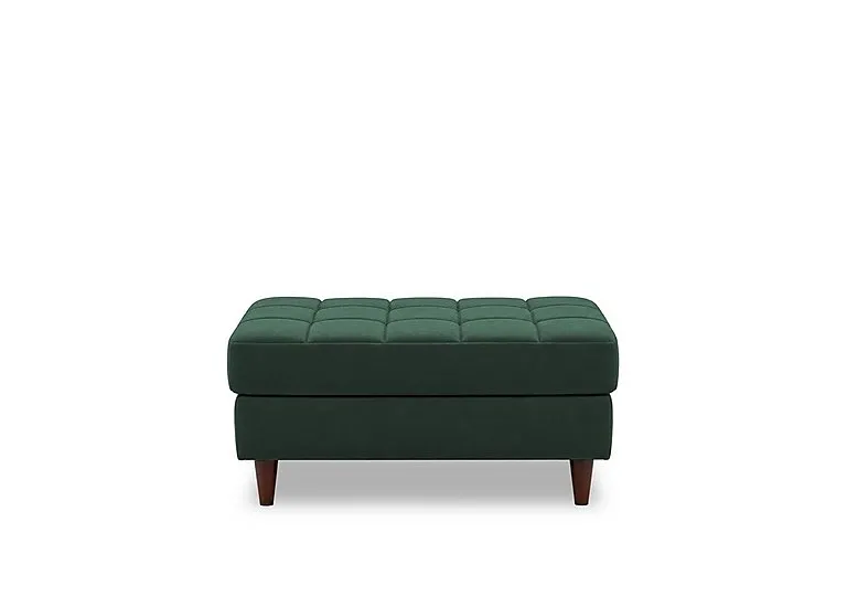 Sullivan Rectangular Fabric Footstool - Living Room Furniture - In Time for Christmas