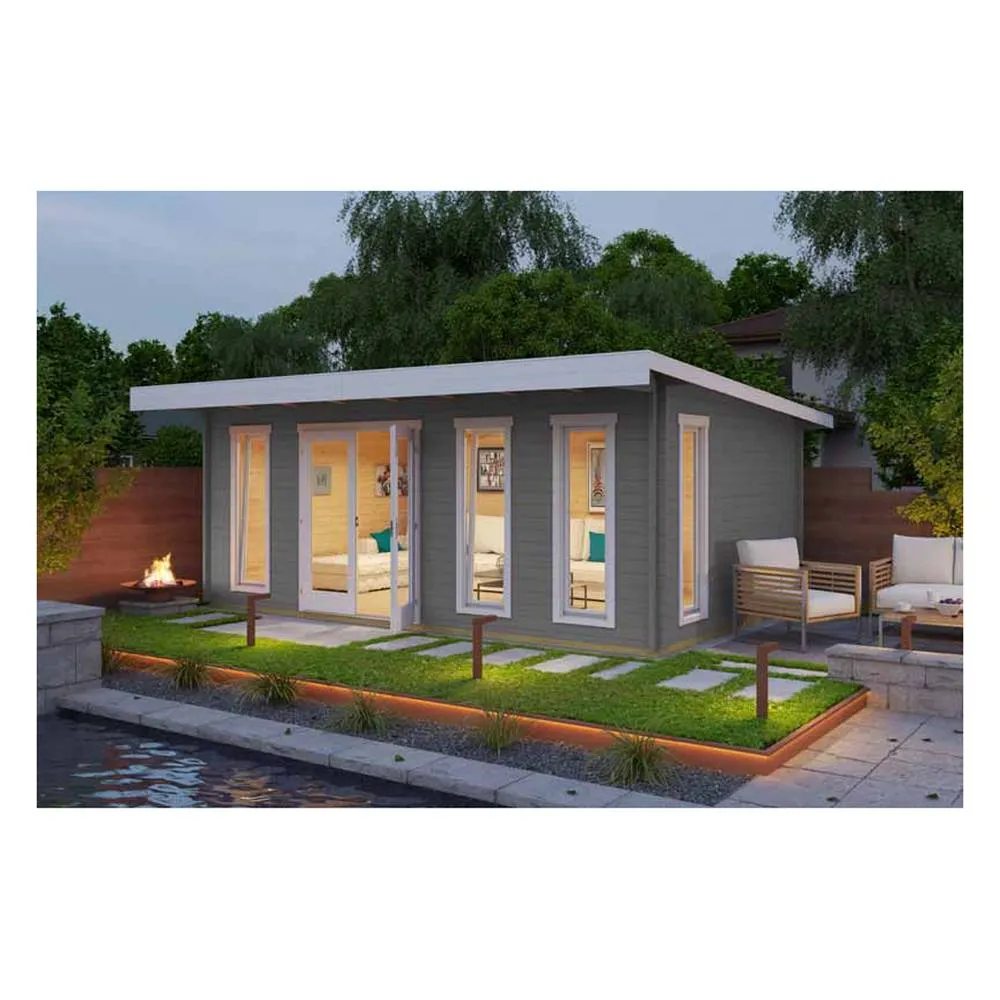 Lasita Maja Ltd Barbados 6-Log Cabin, Home Office - L628.8xW468.8xH233.7 cm in Brown 4