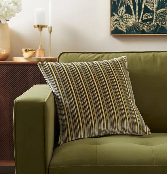 Velvet Striped Cushion Cover