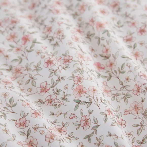 Ditsy Blooms Frill 100% Cotton Quilt Cover and Pillowcase Set 4