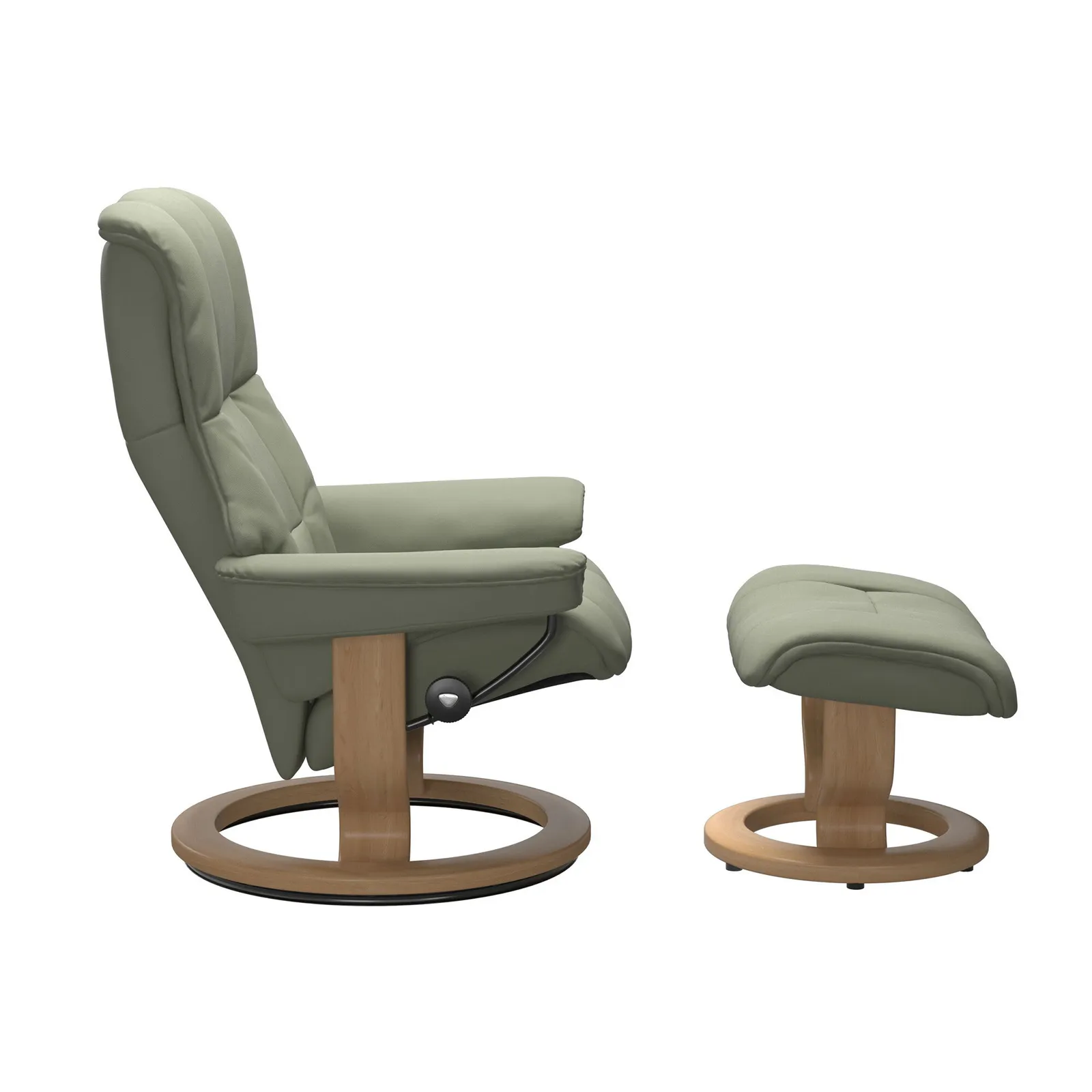 Stressless Mayfair Medium Classic Recliner Chair & Footstool Leather | Barker & Stonehouse 2