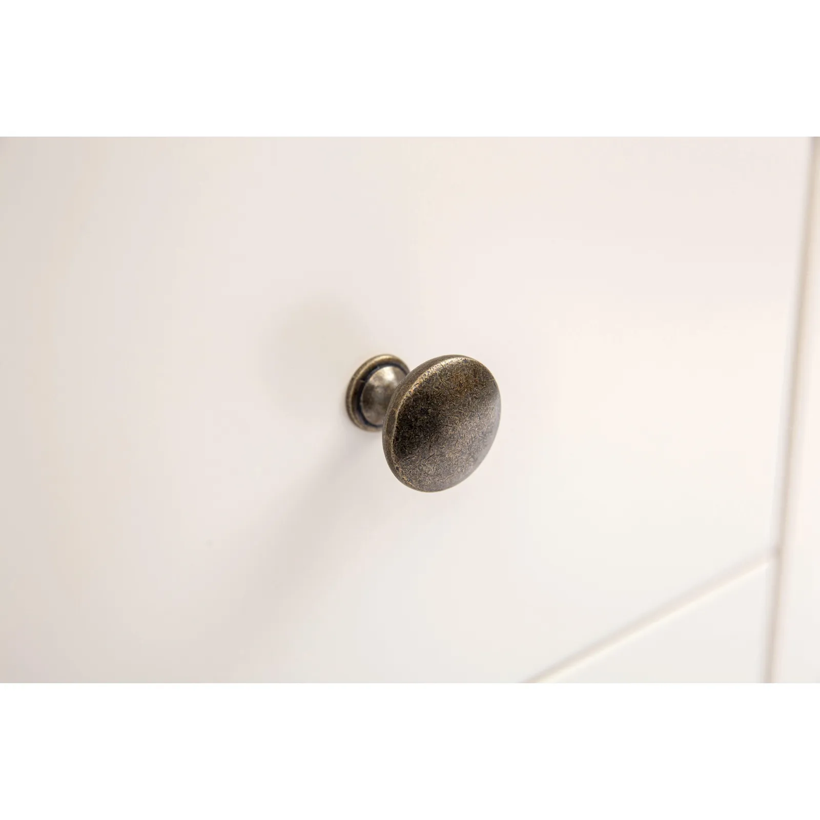 Cabinet Bits Maggiori 5 Drawer Chest of Drawers Brass Knob in Off-White 6