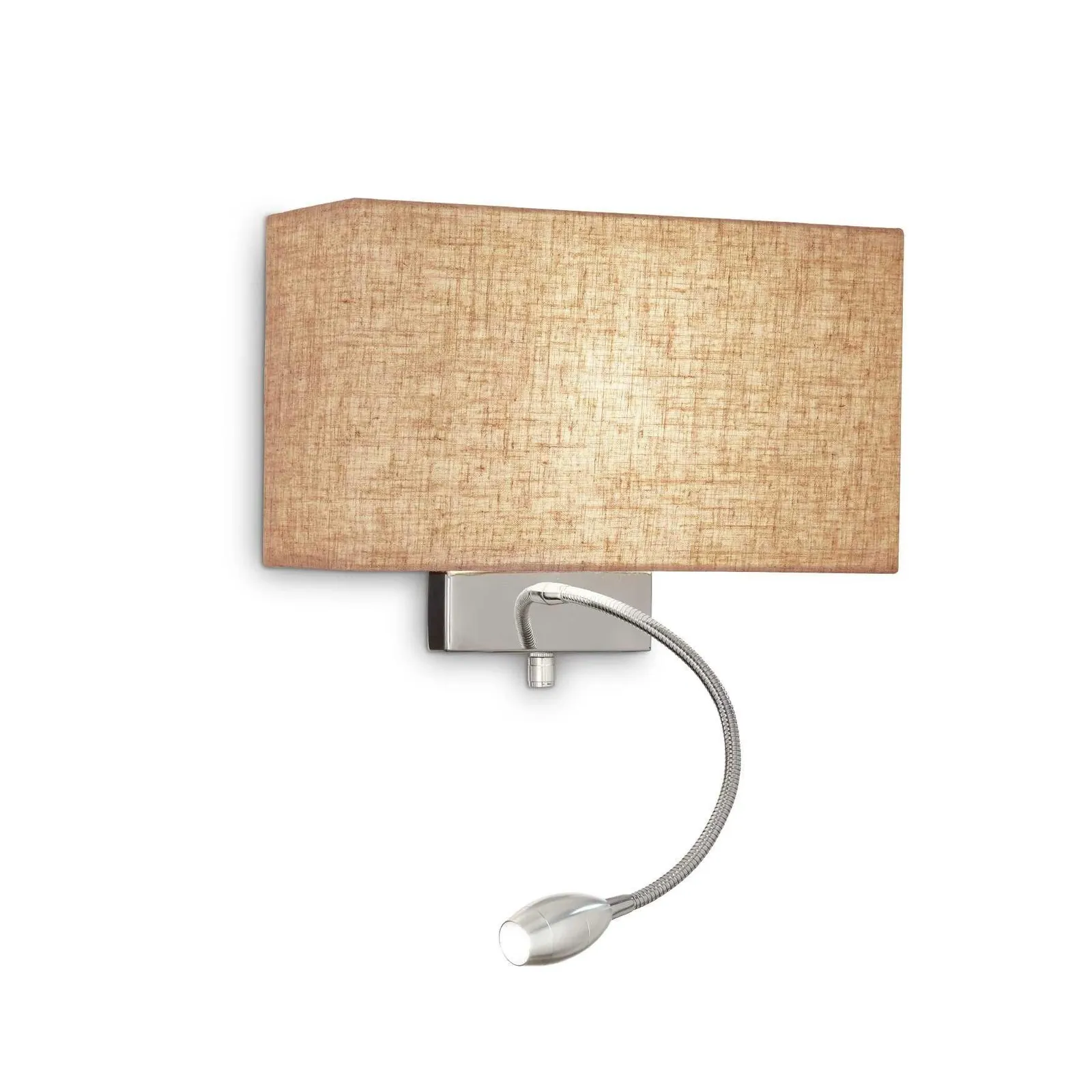 Netlighting Hotel 1 Light Indoor Wall Light Canvas E27 in Yellow