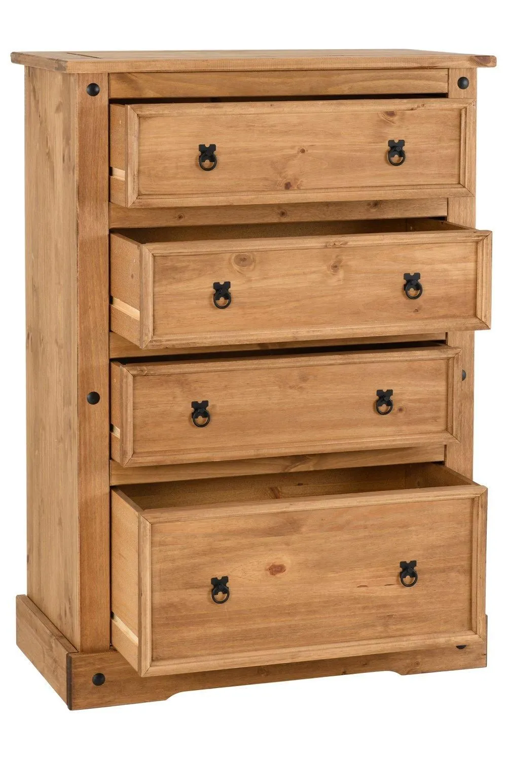 Seconique Corona 4 Drawer Chest in Natural 3