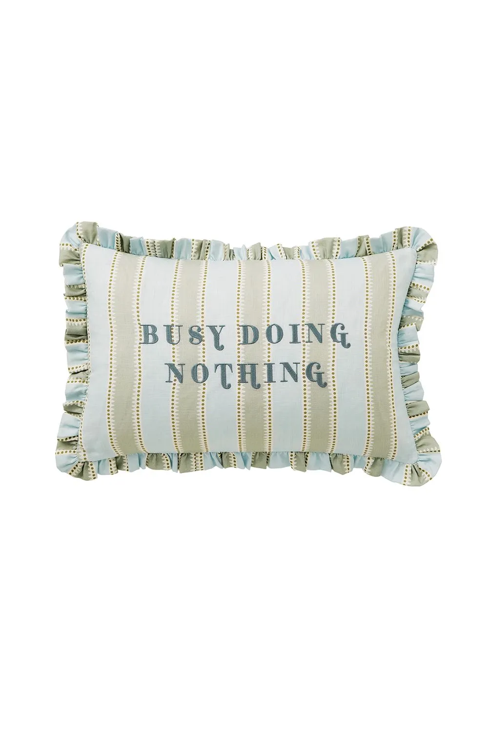 YVONNE ELLEN 'Busy Doing Nothing' Cotton Cushion