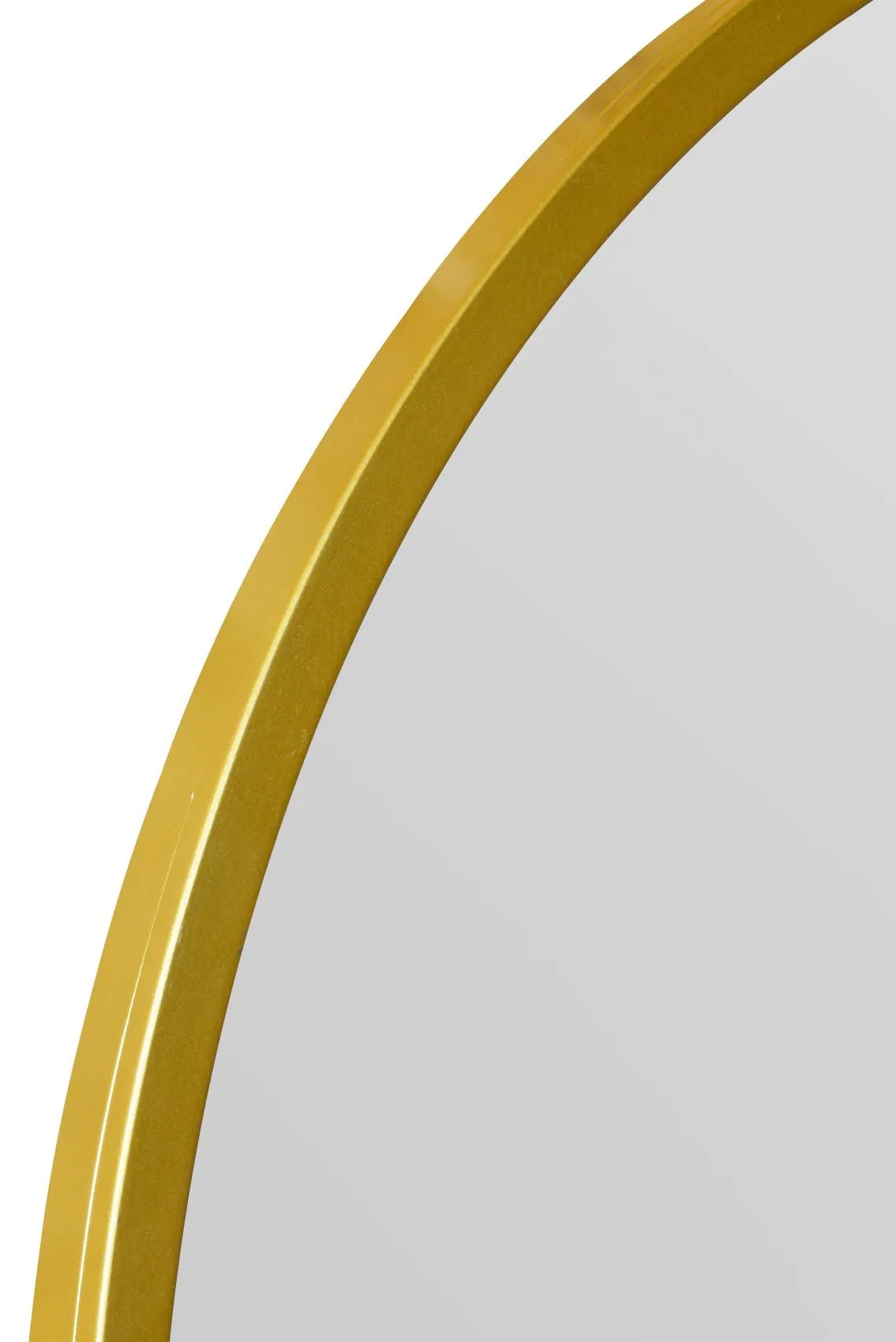 MirrorOutlet The Arcus Gold Framed Arched Leaner/Wall Mirror 39" X 39" (100CM X 100CM) 3