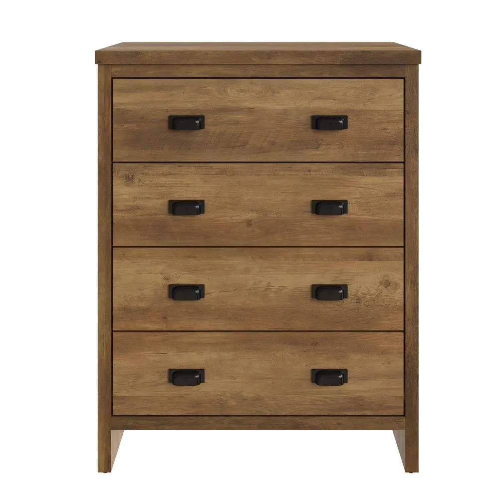 GFW Boston 4 Drawer Chest of Drawers in Light Oak 3
