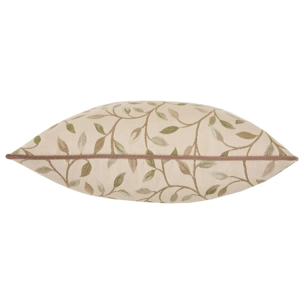 Voyage Maison Cervino Piped Jacquard Cushion in Natural 4