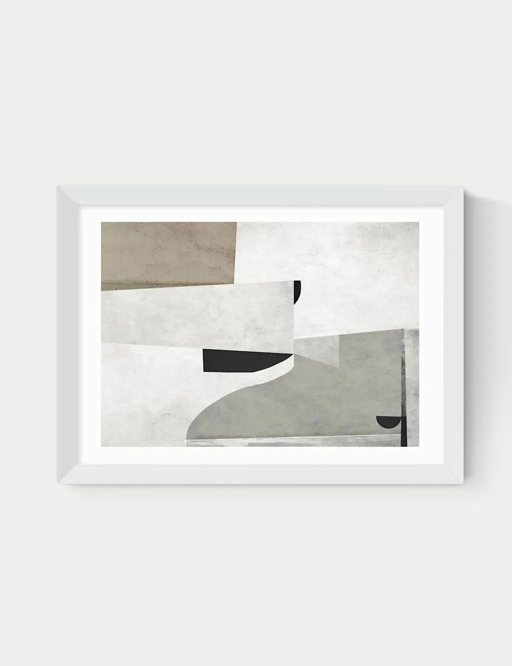 East End Prints Priory Framed Art Print White