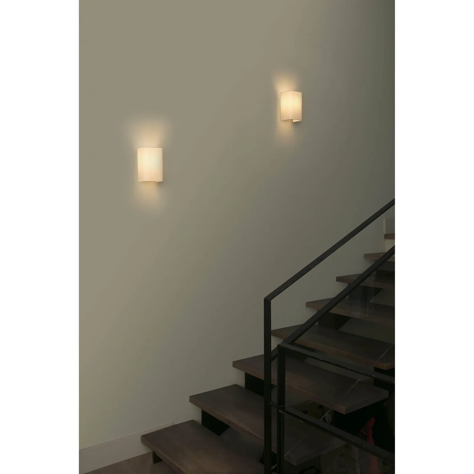 Netlighting Cotton Beige Square Wall Light 200x 125x 105 1x E27 2