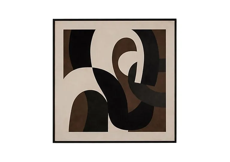 Whispered Cocoa 1 Square Framed Velvet Canvas - Home Accessories - In Time for Christmas