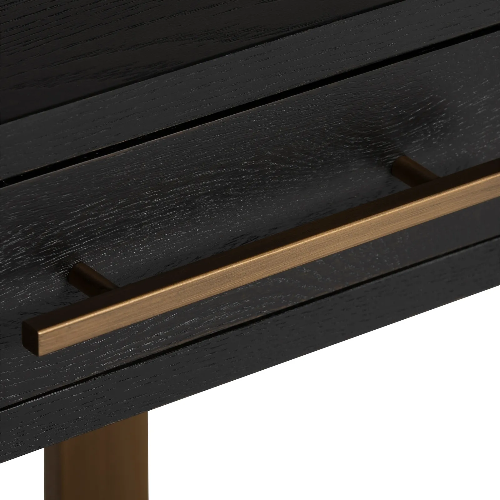 Lysa 3 Drawer Console Sideboard, Brown Oak | Barker & Stonehouse 6