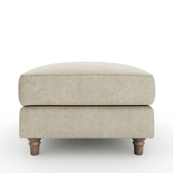 Flori Soft Chenille Footstool 6