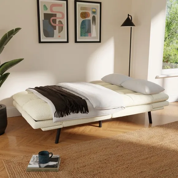 Harrison Quilted Sherpa Clic Clac Sofa Bed 2