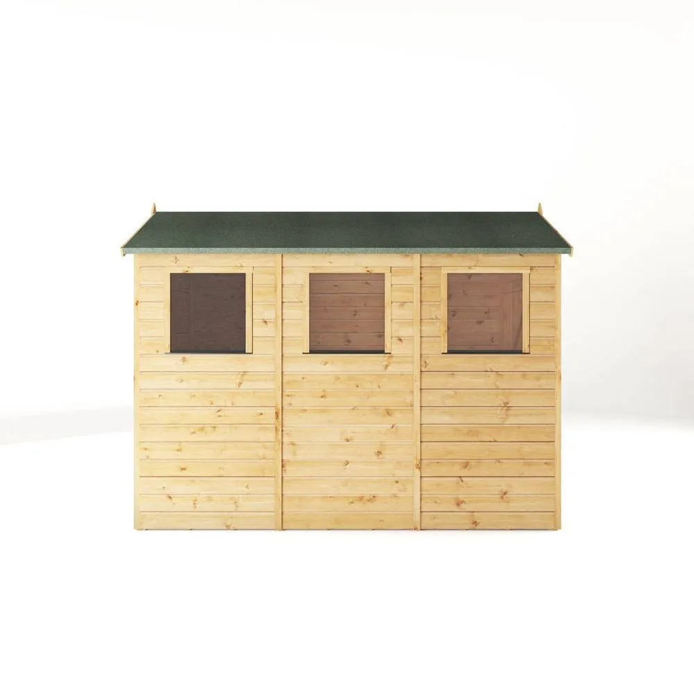 Mercia 9 x 5 Feet Modular Shiplap Apex - Wood - L281.4 x W159.3 x H215.9 cm in Light Brown 4
