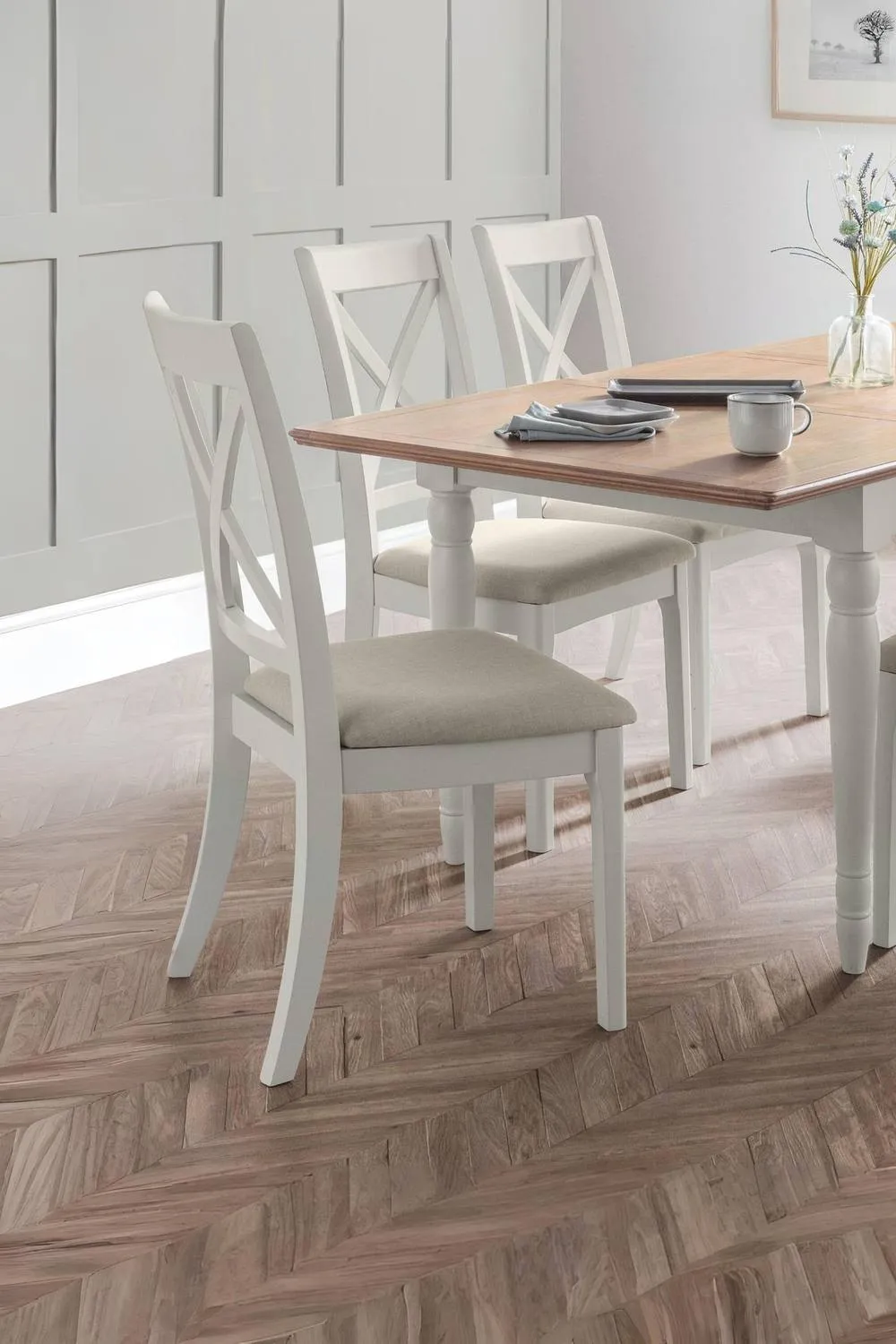 Julian Bowen Provence Dining Chair (Set of 2) in Grey 2