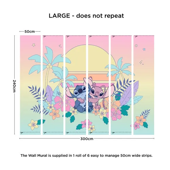 Disney Stitch Ombre Mural 4