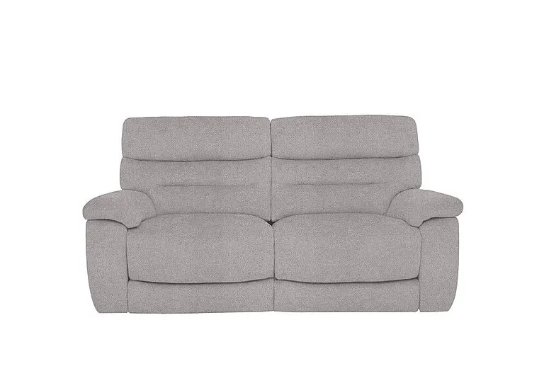 Nimbus 2 Seater Fabric Recliner Sofa with Headrests and Power Lumbar - R27 Pewter