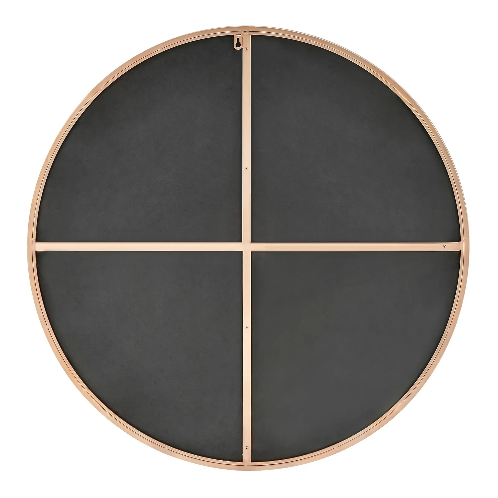FurnitureboxUK Emma 80cm Medium Art Deco Metal Frame Round Hallway Bedroom Dining & Living Room Wall Mirror in Gold 4