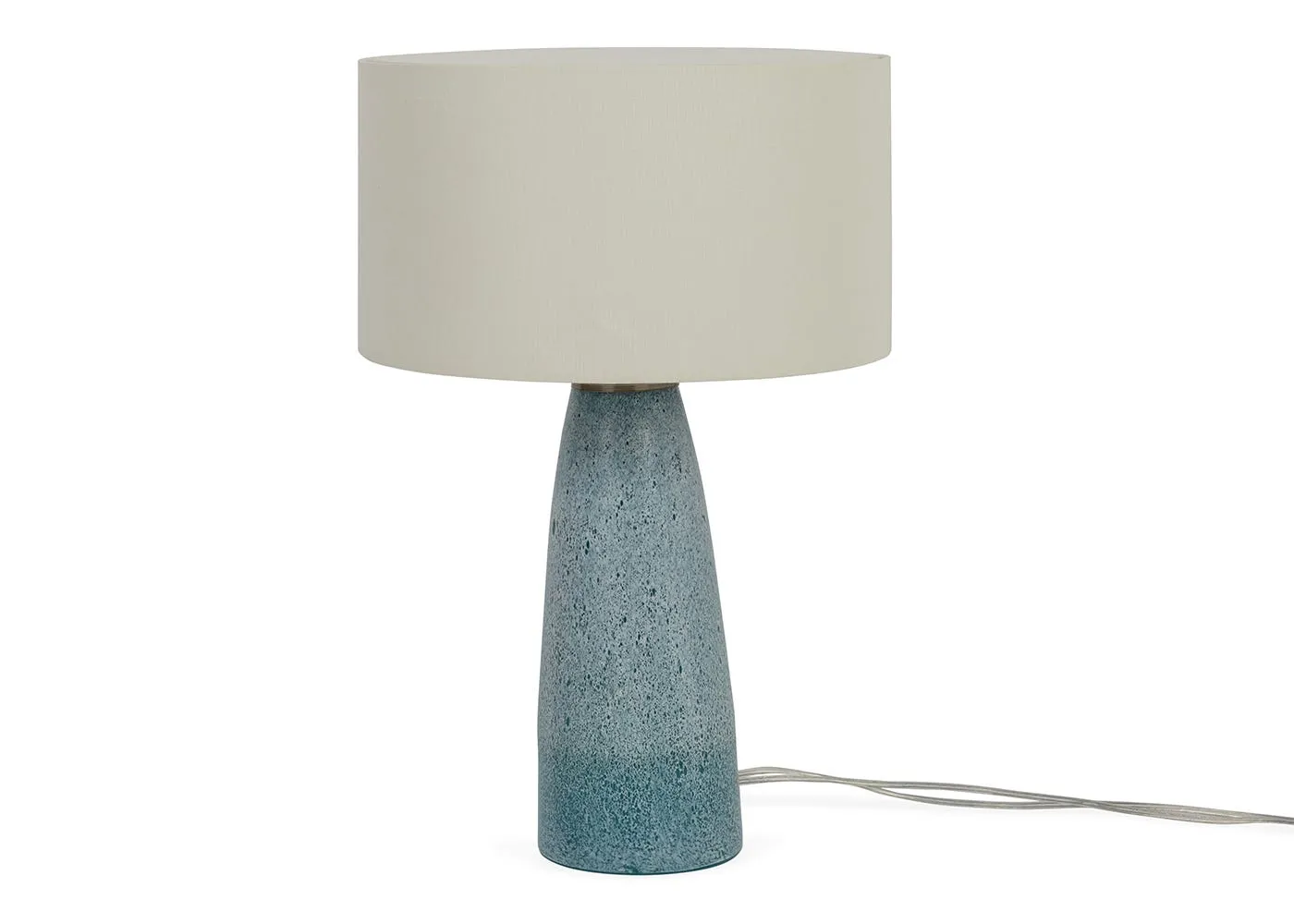 Heal's Ryde Glass Table Lamp Blue
