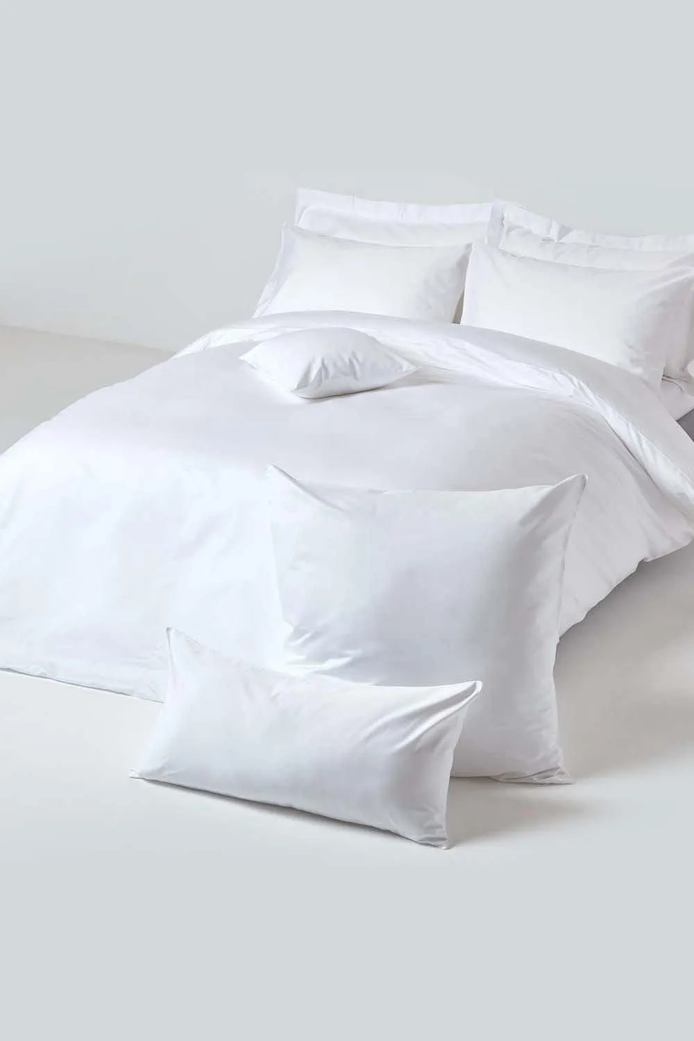 Homescapes Egyptian Cotton Oxford Pillowcase 1000 TC in White 5