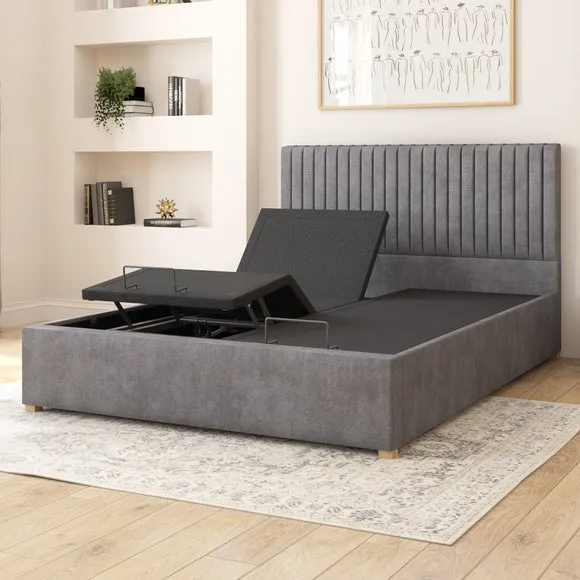 Grant Plush Velvet Adjustable Bed 3