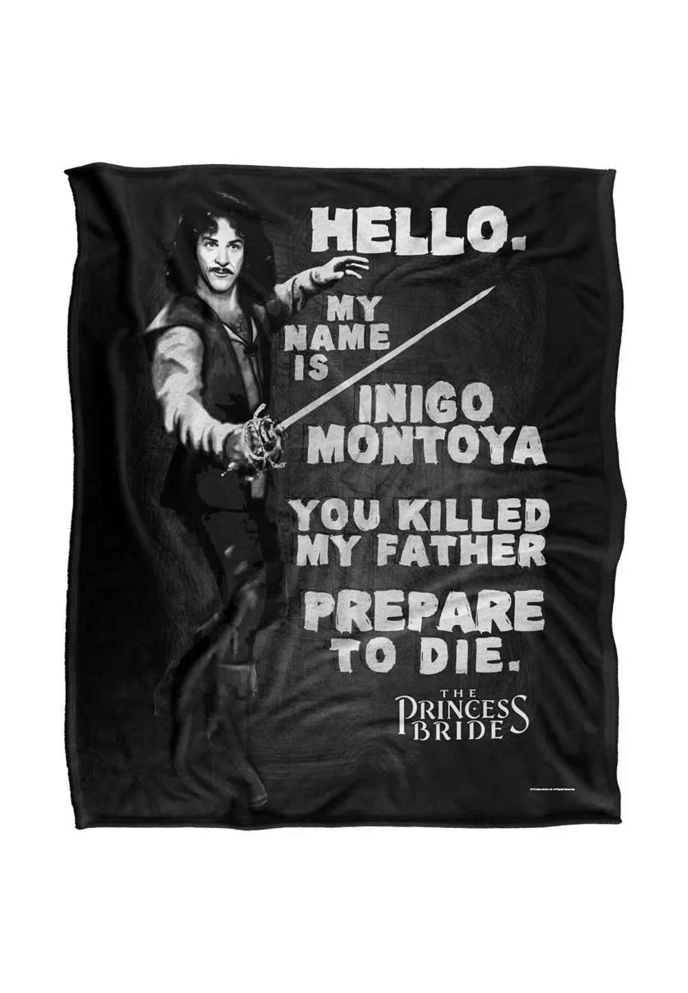 princess_bride Princess Bride Hello Again Silky Touch Super Soft Throw Blanket 152 X 127 cm in White